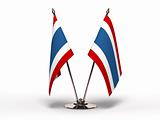 Miniature Flag of Thailand (Isolated)