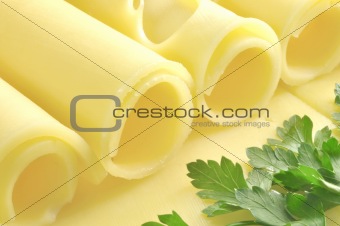 Cheese and parsley