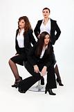 Trio of dynamic businesswomen