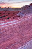 Colorful Mojave Desert Red Rocks Sunset Landscape