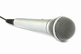 Silver microphone