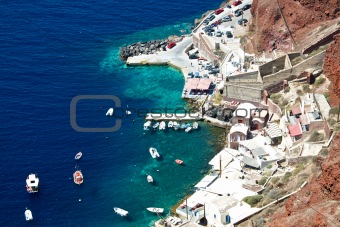 Port of Santorini.