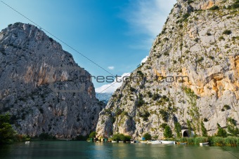 Canyon of Mountain River near Split, Croatia