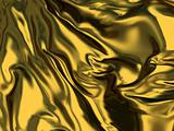 Abstract background - folded elegant gold satin
