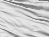 Rippled white fabric background in luxurious satiny material