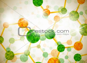 molecular structure, abstract background