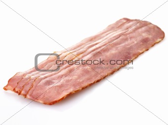 sliced raw turkey bacon 