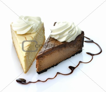 slices of cheesecake
