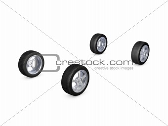 alloy wheel tire