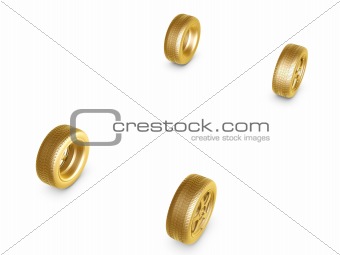 golden wheel tire