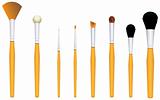 Brushes for cosmetics