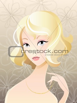Girl blonde portrait