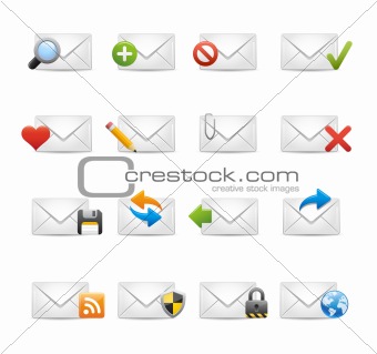 e-mail Icons - Set 1 of 3 // Soft Series