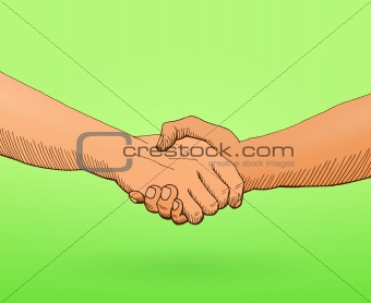 Shaking hands Illustration