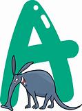 A for aardvark