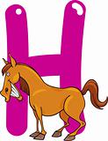 H for horse