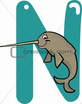 N for narwhal