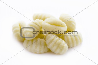 gnocchi isolated on a white background