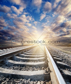 railway to sunny horizon