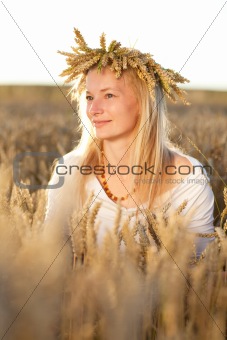 girl in the field