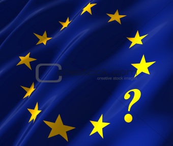 eu flag with questionmark