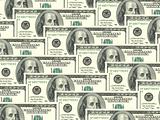 Background of money pile 100 USA dollars