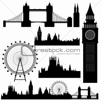 vector London landmarks