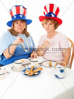 Stock Photo of Angry Tea Party Voters
