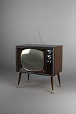Wood Veneer Vintage TV