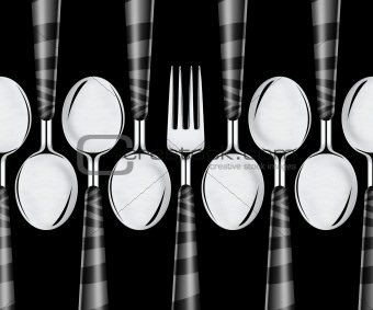 Fork and spoons