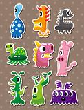 doodle monster stickers