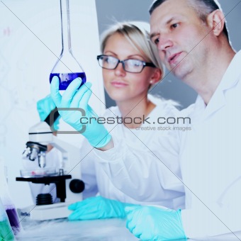 scientist in chemical lab