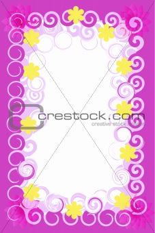 romantic Card flowers abstraction