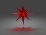 Eight-pointed star with caustic effect