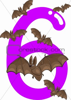 number six and 6 bats