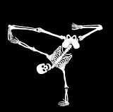 Skeleton break dancer