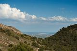 Views from high mountain in Elche (Alicante)