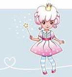 Sugar plum fairy with magic wand (Fairy series 1)