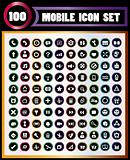 100 mobile icons.