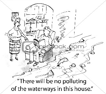 Cartoon Polluting