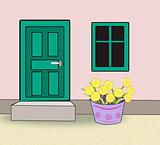Doors, Windows and Flower Pots.