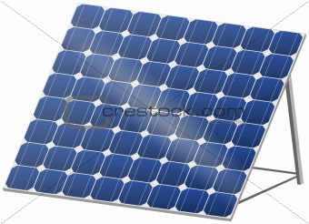 Solar panel in 3D