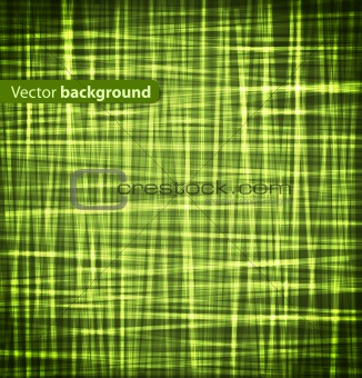 Green abstract background with lines. Vector illustration eps10