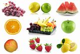 colorful assorted fruits collage
