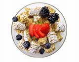 Shredded Wheat Cereal with fruits and berries 