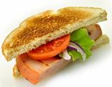 sandwich with grilled ham