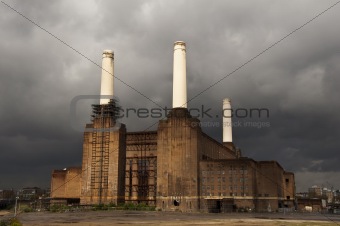 Battersea power station in London