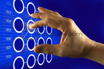 Finger Touching Digital Touch Screen