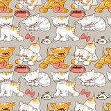 Seamless pattern - kittens