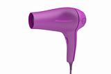 Purple hair dryer